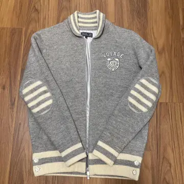 VOYAGE 그레이 집업 니트