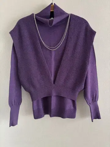 CAPRICIEUX LE'MAGE 베스트 포함 니트 스웨터 세트