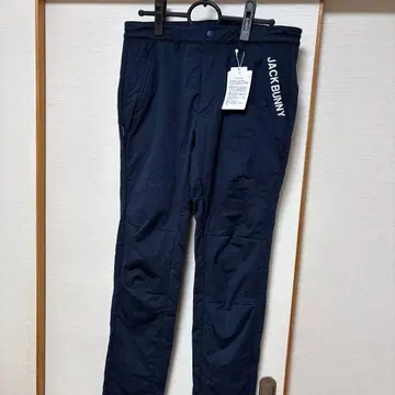 미사용 새상품 JACKBUNNY 네이비 속기모 팬츠 방한