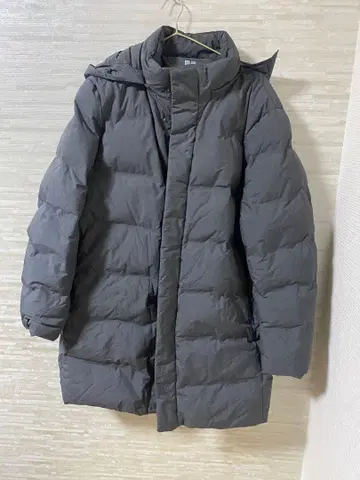 UNIQLO 그레이 롱 다운 자켓 XL