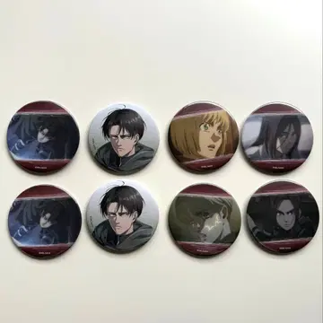 진격의 거인 캔뱃지 8개 세트