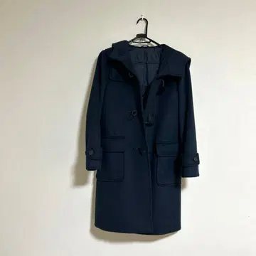 [새상품] 네이비 더플 코트 후드 부착 S 사이즈