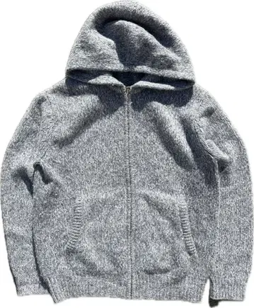 00s 올드 유니클로 니트 풀 집업 후디