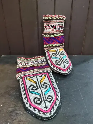 이란제 손뜨개질 룸삭스 (롱) 아크릴 마스레이 마을 [1-10]