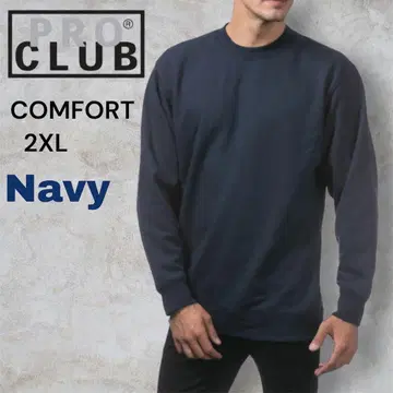 PRO CLUB 컴포트 맨투맨 2XL 네이비