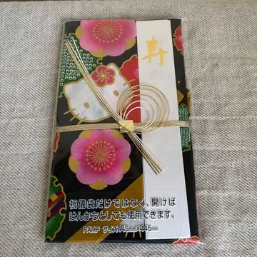 [새상품] 헬로키티 축의금 봉투 손수건 헬로키티 블랙 레어