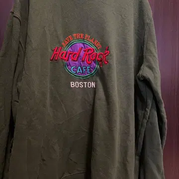 하드 록 카페 맨투맨 그린