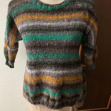 7부 소매 풀오버 (모자이크)