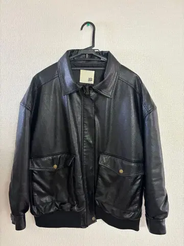 JaVa. 블랙 가죽 자켓 L 사이즈