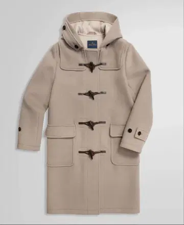 울 더블 페이스 더플 코트