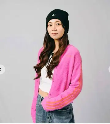 [택 포함 새상품] 아디다스 가디건 핑크