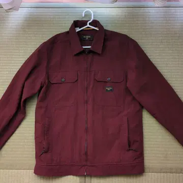 빌라봉 버건디 집업 자켓