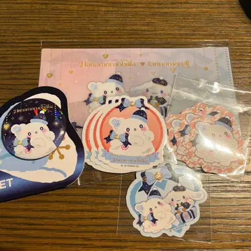 산리오 happy 복권 하나마루 유령 5점 세트