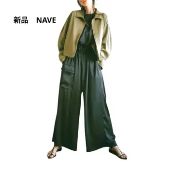 [ Nave 세탁 가능 ] 빈티지 새틴 올인원 카키 계열 1 네이브