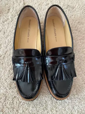 tsumori chisato WALK 태슬 로퍼 블랙 23cm