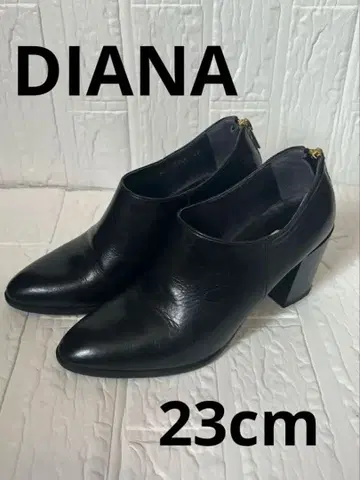 다이애나 블랙 가죽 부티