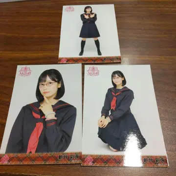 아라이 나에 AKB48 멤버 리퀘스트 동경의 의상 브로마이드 3종 컴프