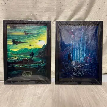 액자 포함 스타 워즈 IMAX 포스터 2장 세트
