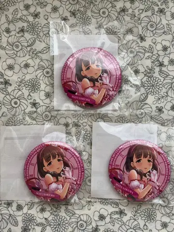 사쿠마 마유 캔뱃지 3종 세트