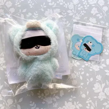 주술회전 고죠 사토루 포근포근 미! 봉제 인형 스티커 2세트