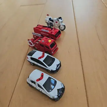 소방차 바이크 순찰차 5대 세트