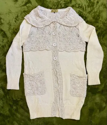 유키코 하나이 니트 롱 가디건