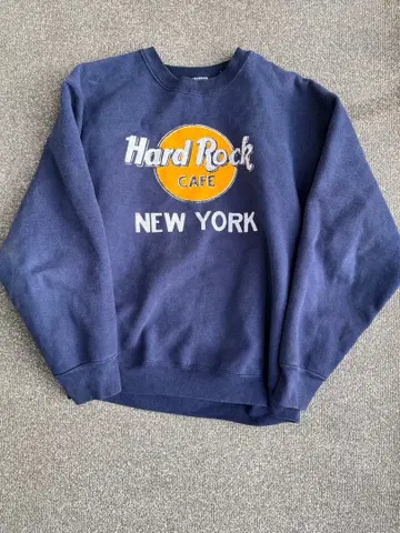 하드 록 카페 맨투맨 네이비 뉴욕