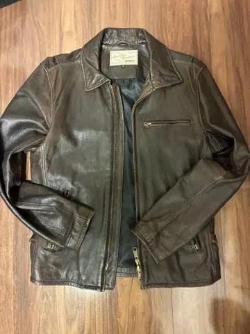 avirex 가죽 자켓 브라운색 사이즈 42