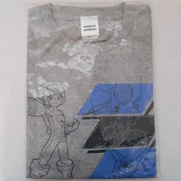 [ 미개봉 새상품 ] 록맨 에그제 캡콤 카페 T셔츠 L사이즈