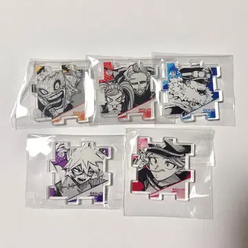 나의 히어로 아카데미아 원화전 아크릴 퍼즐 키링 5개 세트