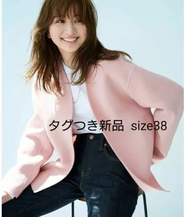 23구 MANTECO 리버 숏 코트 38 핑크 M