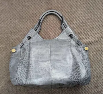 [ SAZABY ] 그레이 크로커다일풍 핸드백