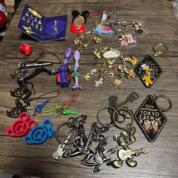 디즈니 참 스트랩 키링 세트