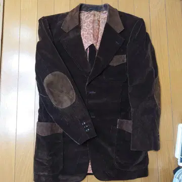 브라운 코듀로이 테일러드 자켓