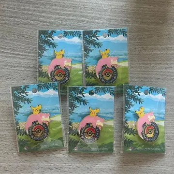 포켓몬 센터 카가와 로고 핀즈 피카츄 야돈 5개