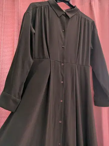 루즈비프 긴팔 롱 원피스 벨트 끈 포함