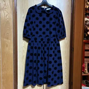 BEAMS BOY 플로키 도트 무늬 원피스