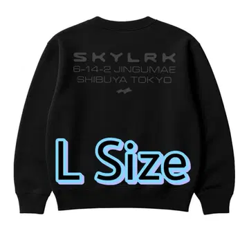 L 사이즈 SKYLRK TOKYO 크루넥