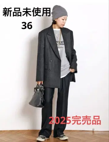 [ 미사용 새상품 ] 완판템 apstudio 글렌체크 더블 자켓 36