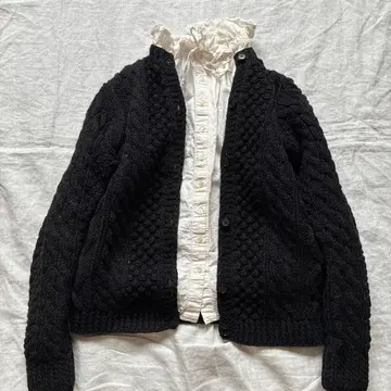 앤티크 가디건 자크 리 따뜻함 made in ITALY