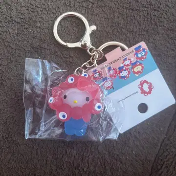 미야쿠미야쿠 산리오 클리어 입체 마스코트 키링 키티