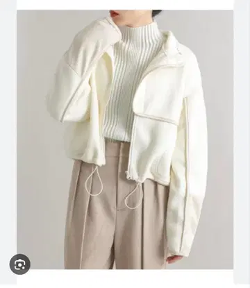 KBF 프론트 ZIP 플리스 상의