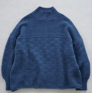 북유럽 생활 잡화점 바스켓 짜기 니트 블루