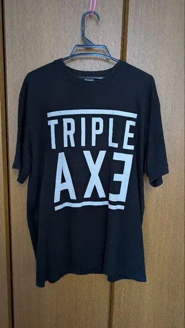 TRIPLE AXE 티셔츠 블랙 XL