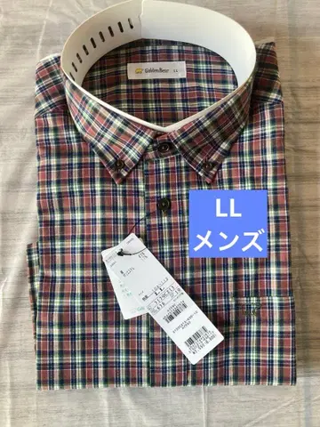 Golden Bear 체크 무늬 긴팔 셔츠 LL