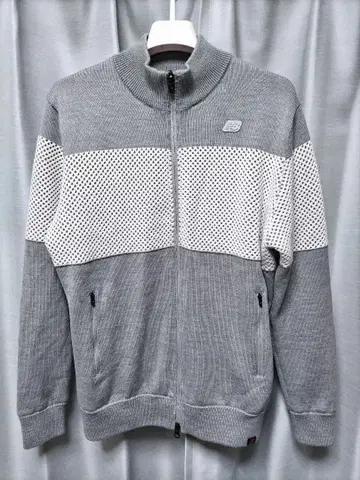 뉴발란스 골프 니트 자켓 방풍 방한 그레이 가을/겨울