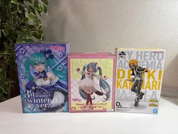 미개봉품 피규어 총 3점 하츠네 미쿠x2, 가미나리 덴키x1