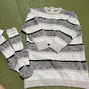 gelato pique 후와후와 스트라이프 룸웨어 세트