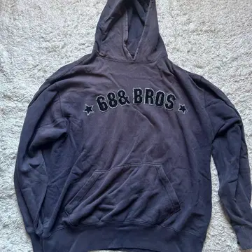 68&Brothers 다크 그레이 후드티 L