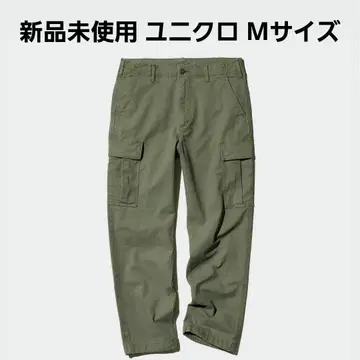 [ 미사용 새상품 ] 유니클로 카키 카고 팬츠 포켓 포함 M 사이즈